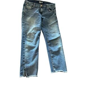 Kensie Women's Cropped Blue Jeans